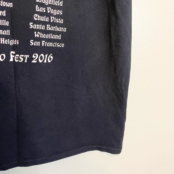 Journey Band 2016 Fest Tour Short Sleeve Crew Graphic Black T-Shirt Size Large - Picture 6 of 13